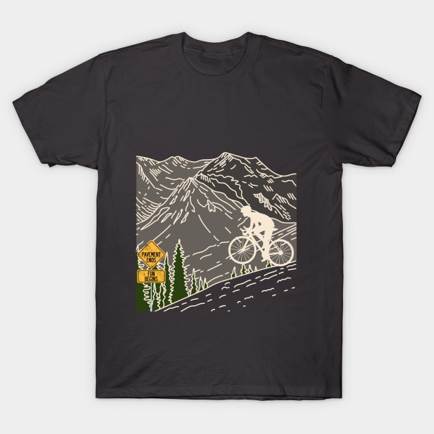 Gravel Riding T-Shirt by playndirt